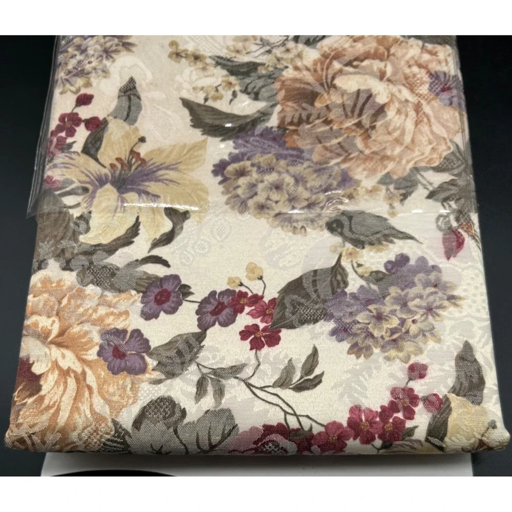 Vtg Waterford Royal Palace Allysa Floral Tablecloth Rectangle 60x118 New c Descr